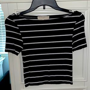 Urban Outfitters Slightly Cropped Stripped Tee